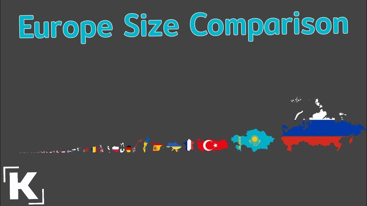 European Countries Size Comparison Fan Song by Kxvin Euro Examiner